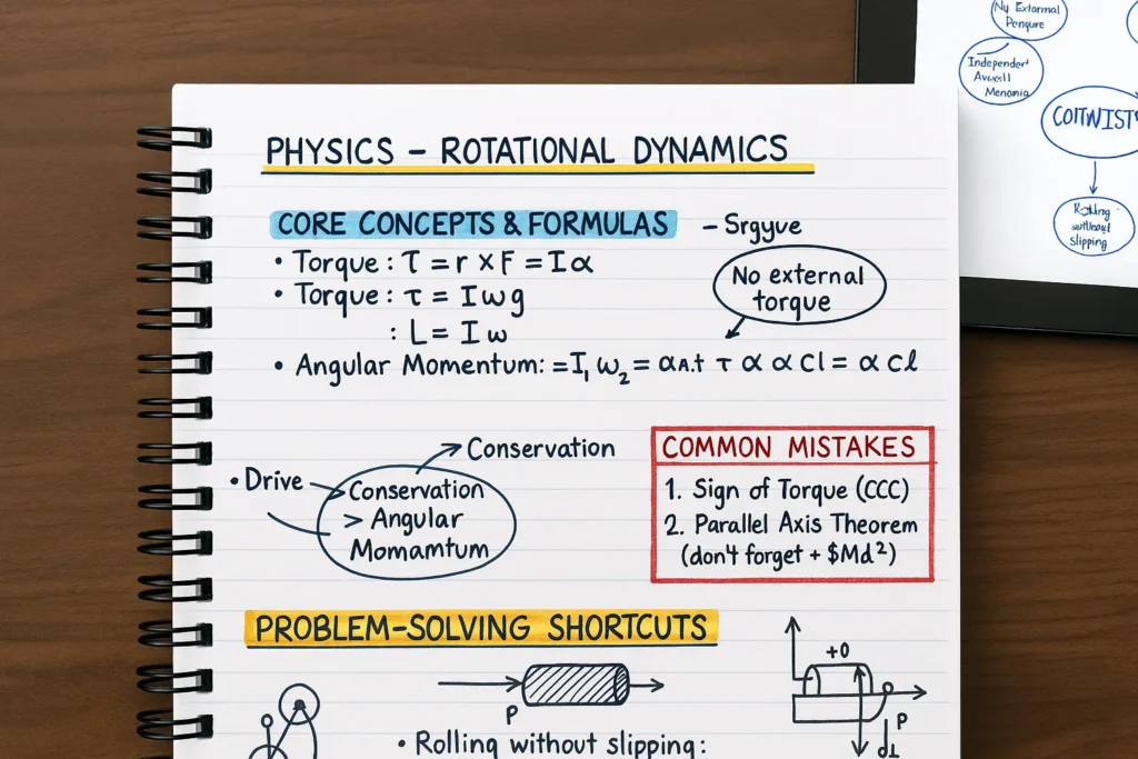 How to Make Short Notes for JEE Advanced 2026