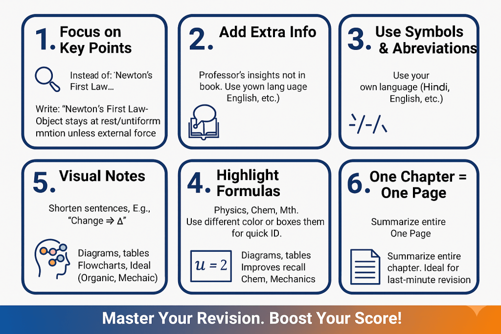 How to Make Short Notes for JEE Main 2026