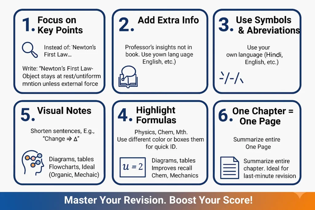 How to Make Short Notes for JEE Main 2026