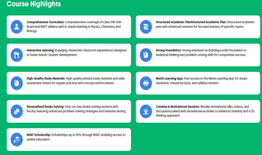 matrix course highlights