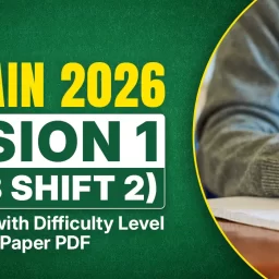 JEE Main 2026 Jan 23 Session 1 Shift 2 Paper Analysis Difficulty Level & Free Question Paper PDF