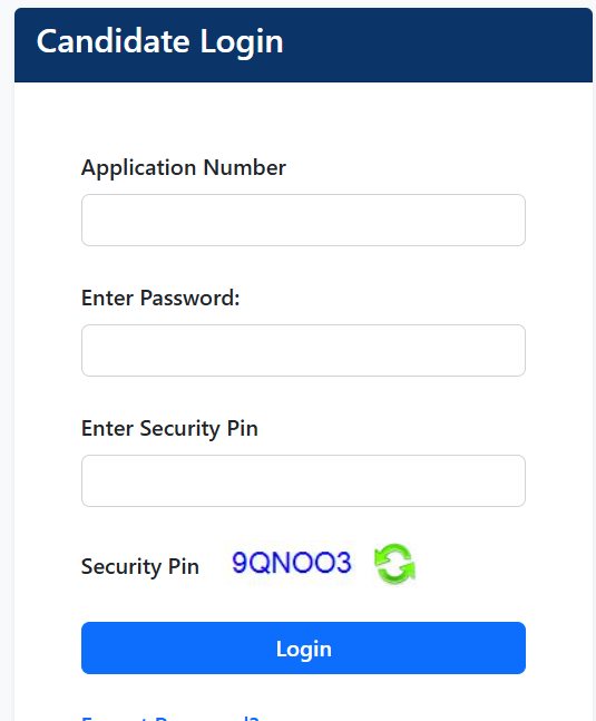 JEE Main 2026 Session 2 admit card log in page